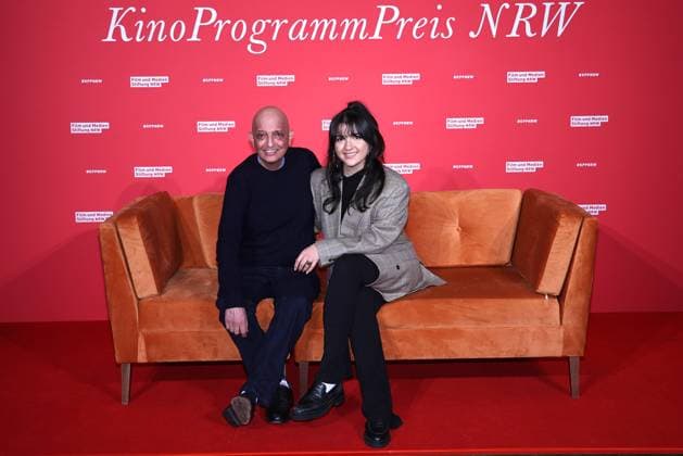 Ali Samadi and his daughter Roxana Samadi at the NRW Cinema Program Award on 13 11 2024 in Cologne NRW Cinema Program Award 2024 in Cologne