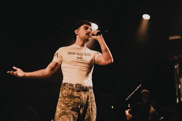 Saint Levant live in Copenhagen, Denmark Copenhagen, Denmark. 13th, November 2024. The Palestinian rapper and musician Saint Levant performs a live concert at Pumpehuset in Copenhagen. Denmark, Copenhagen  Copyright: xGonzalesxPhoto MathiasxKristensenx