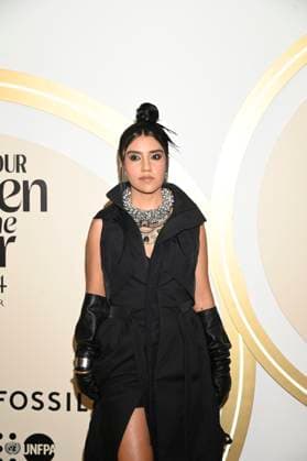 November 13, 2024, Mexico City, Ciudad de Mexico, Mexico: Karen VeloÂ¡zquez Espinosa attends the red carpet for Glamour Women of The Year 2024 at Mexico City Four Season Hotel. on November 13, 2024 in Mexico City, Mexico. Mexico City Mexico - ZUMAe321 20241113_zea_e321_057 Copyright: xCarlosxTischler xEyepixxGroupx
