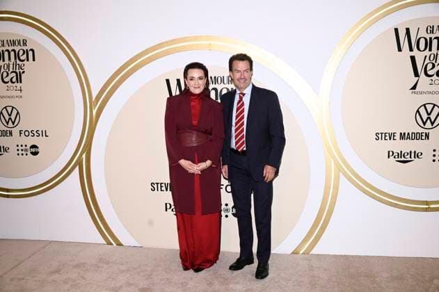 November 13, 2024, Mexico City, Ciudad de Mexico, Mexico: Farah Slim, Fernando Landeros attend the red carpet for Glamour Women of The Year 2024 at Mexico City Four Season Hotel. on November 13, 2024 in Mexico City, Mexico. Mexico City Mexico - ZUMAe321 20241113_zea_e321_026 Copyright: xCarlosxTischler xEyepixxGroupx