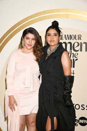 November 13, 2024, Mexico City, Ciudad de Mexico, Mexico: Lesslie VeloÂ¡zquez Espinosa, Karen VeloÂ¡zquez Espinosa attend the red carpet for Glamour Women of The Year 2024 at Mexico City Four Season Hotel. on November 13, 2024 in Mexico City, Mexico. Mexico City Mexico - ZUMAe321 20241113_zea_e321_028 Copyright: xCarlosxTischler xEyepixxGroupx