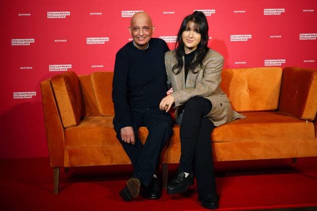 Ali Samadi with daughter Roxana Samadi at the 34th NRW Film and Media Foundation NRW Cinema Program Awards ceremony at the olkenburg in Cologne, 13 11 2024 Foto:xC.xAdolph xFuturexImagex kinoprogrammpreis_4109