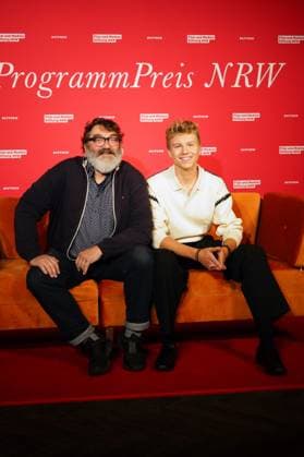 Heiko Pinkowski and Leonard Conrads at the 34th NRW Cinema Program Awards ceremony of the Film und Medienstiftung NRW at the olkenburg Cologne, 13 11 2024 Foto:xC.xAdolph xFuturexImagex kinoprogrammpreis_4122
