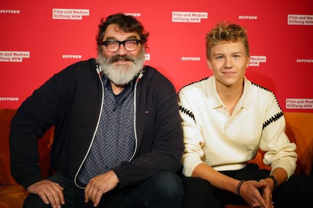 Heiko Pinkowski and Leonard Conrads at the 34th NRW Cinema Program Awards ceremony of the Film und Medienstiftung NRW at the olkenburg Cologne, 13 11 2024 Foto:xC.xAdolph xFuturexImagex kinoprogrammpreis_4123