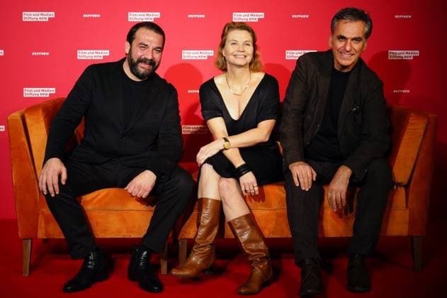 Sahin Eryilmaz, Annette Frier and Johannes Wünsche at the 34th NRW Film and Media Foundation NRW Cinema Program Awards ceremony at the olkenburg Cologne, 13 11 2024 Foto:xC.xAdolph xFuturexImagex kinoprogrammpreis_4131