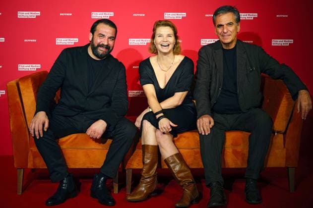 Sahin Eryilmaz, Annette Frier and Johannes Wünsche at the 34th NRW Film and Media Foundation NRW Cinema Program Awards ceremony at the olkenburg Cologne, 13 11 2024 Foto:xC.xAdolph xFuturexImagex kinoprogrammpreis_4132