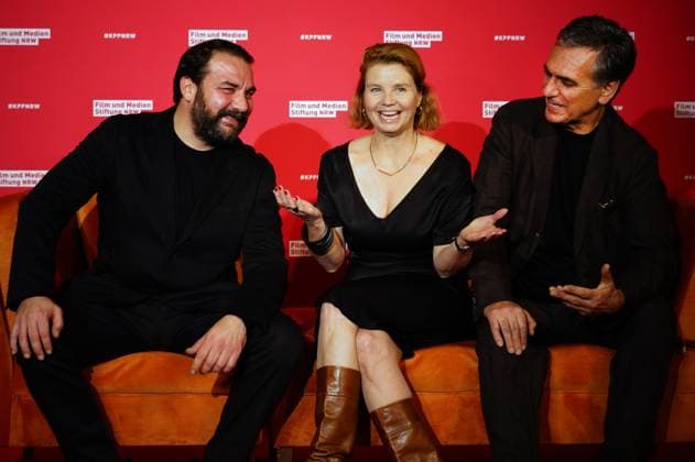 Sahin Eryilmaz, Annette Frier and Johannes Wünsche at the 34th NRW Film and Media Foundation NRW Cinema Program Awards ceremony at the olkenburg Cologne, 13 11 2024 Foto:xC.xAdolph xFuturexImagex kinoprogrammpreis_4133