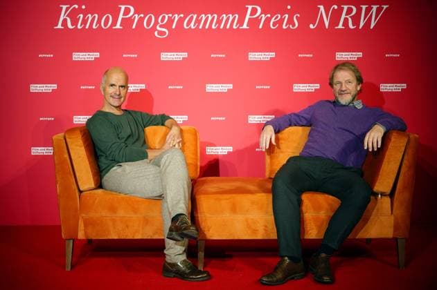 Christoph Maria Herbst and Soenke Wortmann at the 34th NRW Cinema Programming Awards ceremony of the Film und Medienstiftung NRW at the olkenburg Cologne, 13 11 2024 Foto:xC.xAdolph xFuturexImagex kinoprogrammpreis_4152