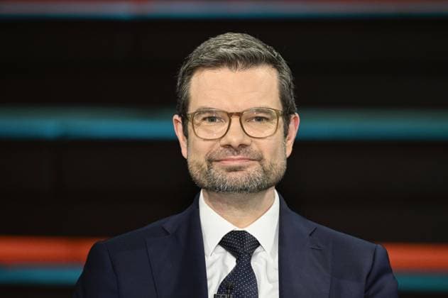 Marco Buschmann (Politiker) 11 24 her Marco Buschmann am 14. November 2024 in Markus Lanz , ZDF TV Fernsehen Talkshow Talk Show Deutschlan‹‹d deutsch deutscher Mann Politik FDP Ex ehemaliger ehemalig Minister Bundesminister Justizminister german politician quer Porträt lächelnd *** Marco Buschmann politician 11 24 her Marco Buschmann on November 14, 2024 in Markus Lanz , ZDF TV television talk show talk show Deutschland german german man politics FDP ex former former minister federal minister justice minister german politician cross portrait smiling