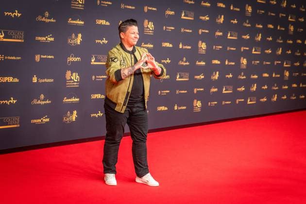 30 Goldene Henne award ceremony in Leipzig MDR Mitteldeutscher Rundfunk produces the biggest audience award in eastern Germany in collaboration with Super Illu Here the singer Kerstin Ott Goldene Henne 2024