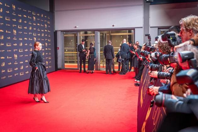 30 Goldene Henne award ceremony in Leipzig MDR Mitteldeutscher Rundfunk produces the biggest audience award in East Germany in collaboration with Super Illu Here the German actress Karoline Herfurth Goldene Henne 2024