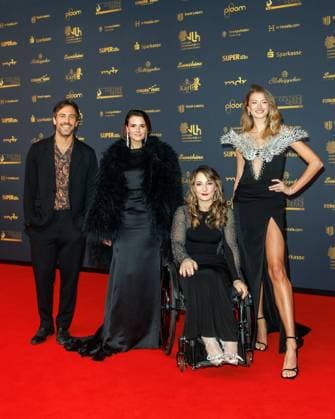 Award 30 Goldene Henne 2024 Carpet Max Giesinger, Yara Hoffmann, Kristina Vogel and Leony Leonie Burger on the red carpet of the 30 Goldene Henne 2024 at Messe Leipzig on 15 11 2024 Copyright: xEventpressxKochanx