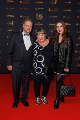 Award 30 Goldene Henne 2024 Carpet Ralf Rasch, Angelika Mann and Ulrike Weidemueller on the red carpet of the 30 Goldene Henne 2024 at Messe Leipzig on 15 11 2024 Copyright: xEventpressxKochanx