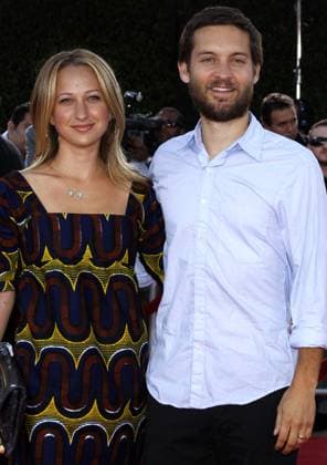 Jennifer Meyer and Tobey Maguire at the Los Angeles premiere of Tropic Thunder held at the Mann Village Theater in Westwood on August 11, 2008.  Copyright: xZoonar.com Lumeimages.comx 22147355