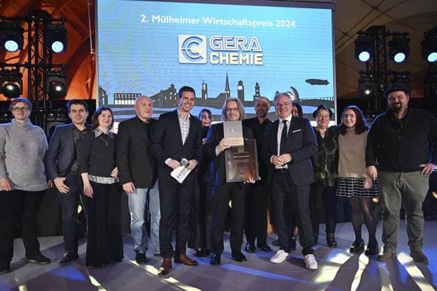 Presentation of the 2nd Business Award of the City of Mülheim an der Ruhr FOR EDITORIAL PURPOSES ONLY EDITORIAL USE ONLY p Winner of the Mülheim Business Award Gera Chemie on Friday, 15 11 2024 D NRW Duisburg Copyright OliverxMueller Copyright: OliverxMueller doc7y2qrdcpcy0kj3o73jo ,EDITORIAL USE ONLY Copyright: OliverxMueller