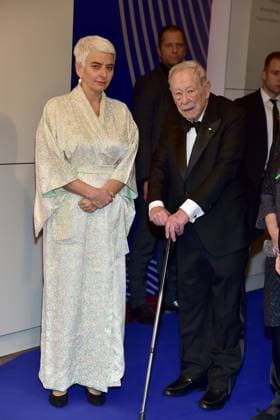 Michael Blumenthal, Hetty Berg, Director of the Jewish Museum Arrival, blue carpetc for the Award Ceremony for Understanding and Tolerance at the Jewish Museum in Berlin, on 16 11 2024 Photopress Mueller