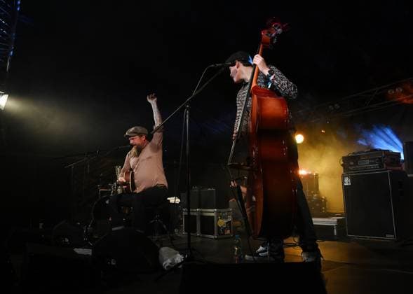 The Dutch trio Robbert Duijf Band performed during the third day of international music festival Blues Alive in Sumperk, Czech Republic, November 16, 2024. (CTKxPhoto LudekxPerina) CTKPhotoP2024111605294  CTKPhotoP2024111605294