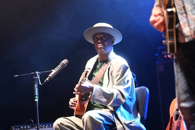 Blues singer and songwriter of USA Eric Bibb performed during the third day of international music festival Blues Alive in Sumperk, Czech Republic, November 16, 2024. (CTKxPhoto LudekxPerina) CTKPhotoP2024111605568  CTKPhotoP2024111605568