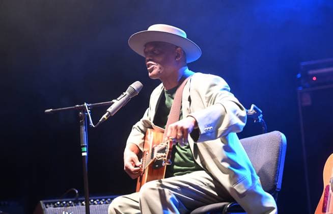 Blues singer and songwriter of USA Eric Bibb performed during the third day of international music festival Blues Alive in Sumperk, Czech Republic, November 16, 2024. (CTKxPhoto LudekxPerina) CTKPhotoP2024111605582  CTKPhotoP2024111605582