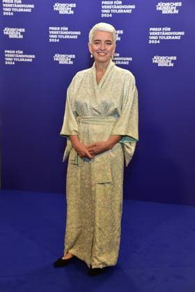 Award Ceremony for Understanding and Tolerance HETTY BERG, Director of the Jewish Museum Berlin Arrival, blue carpet at the Award Ceremony for Understanding and Tolerance at the Jewish Museum in Berlin, on 16 11 2024 Photopress Mueller