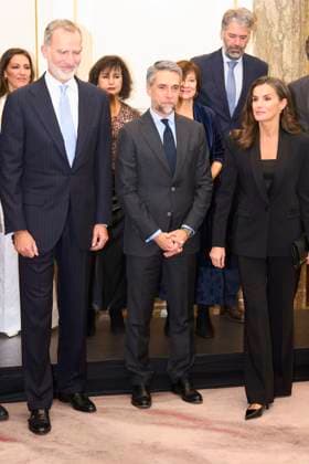 18-11-2024 Madrid Queen Letizia and King Felipe attend the presentation of the 41st edition of the Francisco Cerecedo journalizm award at the Ritz hotel in Madrid. No Spain Â  Copyright: xPPEx