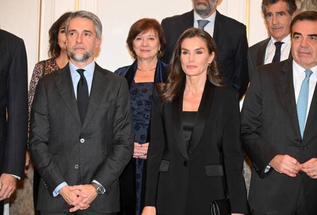 XLI edition of the Francisco Cerecedo Journalism Award Queen Letizia with Carlos Franganillo who receives the Francisco Cerecedo Journalism Award, on November 18, 2024, in Madrid Spain 18 NOVEMBER 2024 José Espana  Copyright: xJosÃ xOlivax 6349508