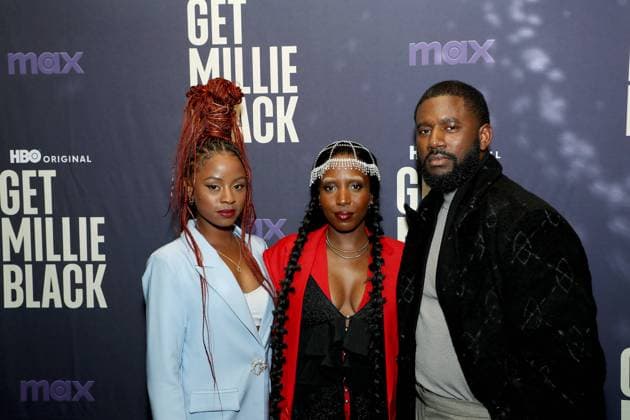 Bilder des Jahres 2024, Entertainment 11 November Entertainment Themen der Woche KW47 Screening of ˜Get Millie Black™ at The Roxy Hotel Screening Room Featuring: Shernet Swearine, Tamara Laerance and Gershwyn Eustache Jr Where: New York, New York, United States When: 18 Nov 2024 Credit: Marion Curtis Starpix for HBO Original INSTARimages EDITORIAL USE ONLY. NOT FOR USE BY NEWSPAPERS BASED IN THE UK. Copyright: xMarionxCurtis StarpixxforxHBOxOriginalx instar54314912