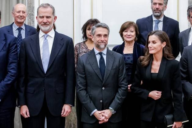 Royals Attend Francisco Cerecedo Journalism Awards - Madrid King Felipe VI and Queen Letizia of Spain attending the the 41th Francisco Cerecedo Journalism Award at the Ritz Hotel on November 18, 2024 in Madrid, Spain. Photo by Archie Andrews ABACAPRESS.COM Madrid Spain  Copyright: xAndrewsxArchie ABACAx