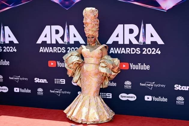 Entertainment Themen der Woche KW47 Entertainment Bilder des Tages 2024 ARIA AWARDS, Kween Kong attends the red carpet during the 38th Annual Australian Recording Industry Association (ARIA) Music Awards at Hordern Pavilion in Sydney, Wednesday, November 20, 2024. ( NO ARCHIVING, EDITORIAL USE ONLY, NO USE IN BOOKS WITHOUT CONSENT SYDNEY NEW SOUTH WALES AUSTRALIA  Copyright: xSTEVENxMARKHAMx 20241120132722736060