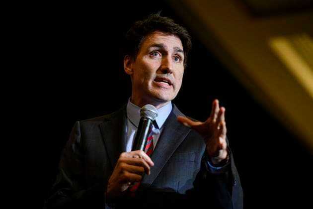 November 21, 2024, Toronto, On, Canada: Prime Minister Justin Trudeau gives remarks at a Liberal fundraiser in Mississauga, Ont., on Thursday, November 21, 2024. Toronto Canada  - ZUMAc35_ 20241121_zaf_c35_124 Copyright: xChristopherxKatsarovx
