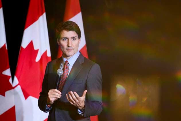 November 21, 2024, Toronto, On, Canada: Prime Minister Justin Trudeau gives remarks at a Liberal fundraiser in Mississauga, Ont., on Thursday, November 21, 2024. Toronto Canada  - ZUMAc35_ 20241121_zaf_c35_127 Copyright: xChristopherxKatsarovx
