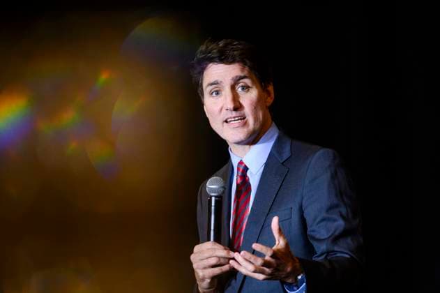November 21, 2024, Toronto, On, Canada: Prime Minister Justin Trudeau gives remarks at a Liberal fundraiser in Mississauga, Ont., on Thursday, November 21, 2024. Toronto Canada  - ZUMAc35_ 20241121_zaf_c35_130 Copyright: xChristopherxKatsarovx