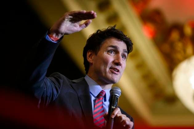 November 21, 2024, Toronto, On, Canada: Prime Minister Justin Trudeau gives remarks at a Liberal fundraiser in Mississauga, Ont., on Thursday, November 21, 2024. Toronto Canada  - ZUMAc35_ 20241121_zaf_c35_133 Copyright: xChristopherxKatsarovx