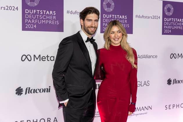 Creator Philip Deml with girlfriend Paulina Kurka at the DUFTSTARS 2024 German Perfume Award Ceremony of the German Perfume Award DUFTSTARS by the Fragrance Foundation on 21 11 2023, Rheinterrassen, Duesseldorf