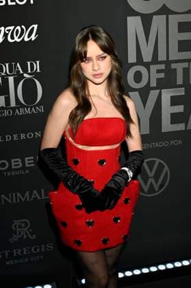 November 21, 2024, Mexico City, Ciudad de Mexico, Mexico: Azul Guaita attends the black carpet for GQ Men Of The Year awards at Fronton Bucareli. on November 21, 2024 in Mexico City, Mexico. Mexico City Mexico - ZUMAe321 20241121_zea_e321_114 Copyright: xCarlosxTischler xEyepixxGroupx