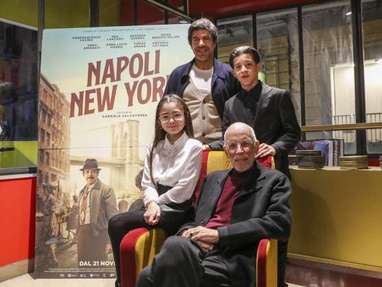Entertainment Themen der Woche KW47 Entertainment Bilder des Tages The presentation of the new film by director Gabriele Salvadores entitled Napoli New York at the Modernissimo cinema with the actor Francesco Favino, the little Dea Lanzaro and Antonio Guerra  Copyright: xSalvatorexLaporta KONTROLABx xipx xKONTROLABx IPA_Agency_IPA51794357