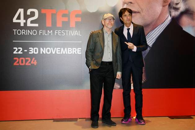 Entertainment Themen der Woche KW47 Entertainment Bilder des Tages 42nd Turin Film Festival - Eden Photocall Ron Howard, Giulio Base attend the Eden photocall during the 42nd Torino Film Festival 2024 on November 23, 2024 in Turin, Italy. Photo by Marco Piovanotto ABACAPRESS.COM Turin Italy  Copyright: xPiovanottoxMarco ABACAx