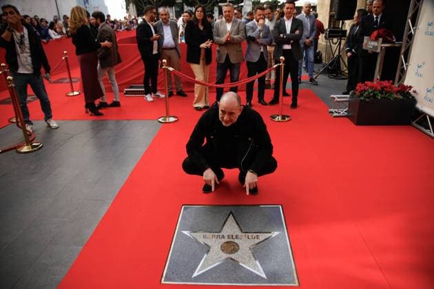 Actor Karra Elejalde unveils the Star in his honor on the Almeria Walk of Fame Actor Karra Elejalde unveils his star on the Almeria Walk of Fame after receiving the tribute award Almeria, land of cinema, on November 23, 2024 in Almeria Andalusia, Spain The Almeria International Film Festival FICAL has awarded the Almeria, tierra de cine award to actor Karra Elejalde, who will have his star on the Paseo de la Fama in front of the citys Cervantes Theater 23 NOVEMBER 2024 Marian Leó Almeria Almeria Spain  Copyright: xMarianxLeonx 6361352