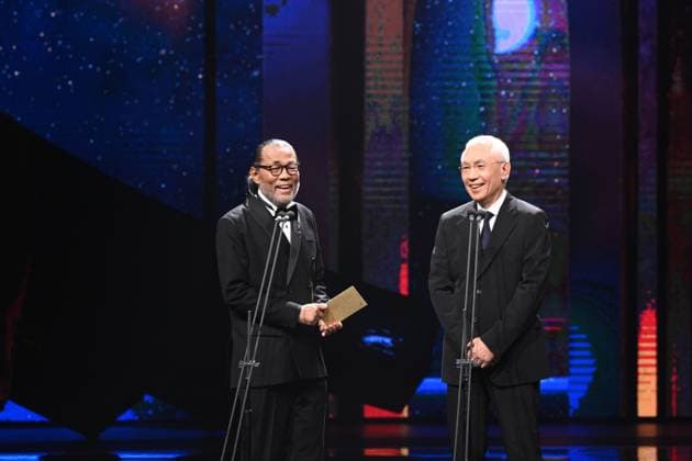 61st Taiwan Film Golden Horse Awards TAIPEI, CHINA - NOVEMBER 24, 2024 - Actors receive trophies at the 61st Taiwan Film Golden Horse Awards in Taipei, Taiwan province, China, Nov 24, 2024. Taipei Taiwan China  Copyright: xCFOTOx i1732415766081