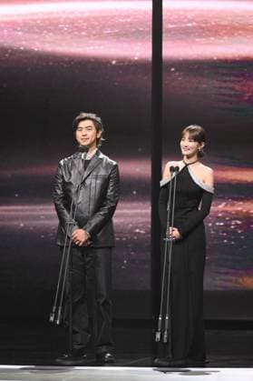 61st Taiwan Film Golden Horse Awards TAIPEI, CHINA - NOVEMBER 24, 2024 - Actors receive trophies at the 61st Taiwan Film Golden Horse Awards in Taipei, Taiwan province, China, Nov 24, 2024. Taipei Taiwan China  Copyright: xCFOTOx i1732415766782
