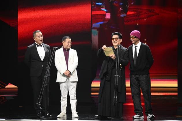 61st Taiwan Film Golden Horse Awards TAIPEI, CHINA - NOVEMBER 24, 2024 - Actors receive trophies at the 61st Taiwan Film Golden Horse Awards in Taipei, Taiwan province, China, Nov 24, 2024. Taipei Taiwan China  Copyright: xCFOTOx i1732415795514