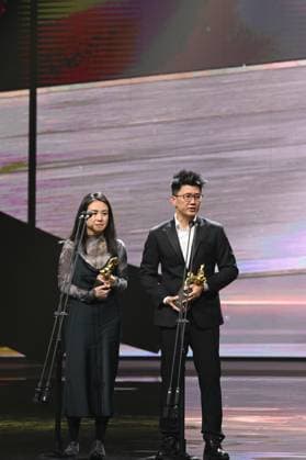 61st Taiwan Film Golden Horse Awards TAIPEI, CHINA - NOVEMBER 24, 2024 - Actors receive trophies at the 61st Taiwan Film Golden Horse Awards in Taipei, Taiwan province, China, Nov 24, 2024. Taipei Taiwan China  Copyright: xCFOTOx i1732415723895