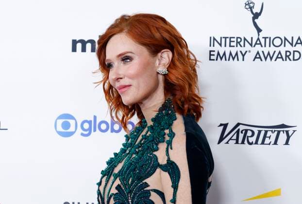 Audrey Fleurot arrives on the red carpet at the 52nd International Emmy Awards at New York Hilton Midtown in New York City on Monday, November 25, 2024.  NYP20241125115 JohnxAngelillo
