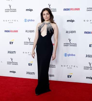 Juliana Aiden Martinez arrives on the red carpet at the 52nd International Emmy Awards at New York Hilton Midtown in New York City on Monday, November 25, 2024.  NYP20241125140 JohnxAngelillo