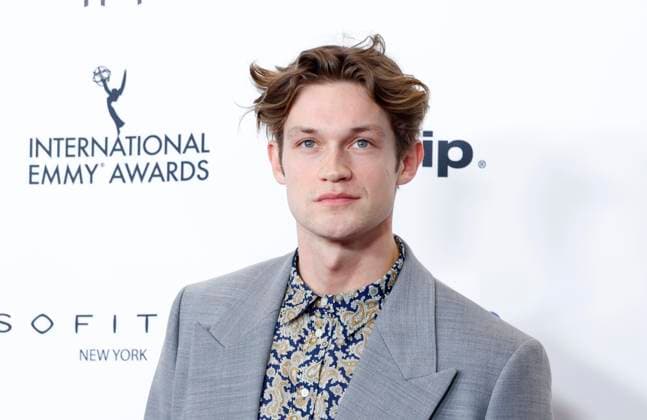 Damian Hardung arrives on the red carpet at the 52nd International Emmy Awards at New York Hilton Midtown in New York City on Monday, November 25, 2024.  NYP20241125107 JohnxAngelillo