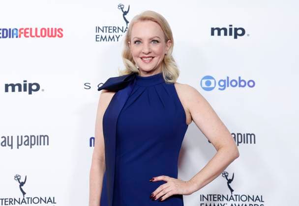 Wendi McLendon-Covey arrives on the red carpet at the 52nd International Emmy Awards at New York Hilton Midtown in New York City on Monday, November 25, 2024.  NYP20241125137 JohnxAngelillo