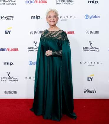 Adriana Barraza arrives on the red carpet at the 52nd International Emmy Awards at New York Hilton Midtown in New York City on Monday, November 25, 2024.  NYP20241125131 JohnxAngelillo