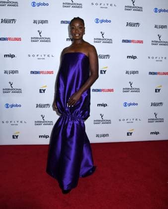 November 25, 2024, New York, Ny, United States: Folake Olowofoyeku attends the 52nd International Emmy Awards at New York Hilton in New York. November 25, 2024. New York United States - ZUMAp281 20241125_zea_p281_025 Copyright: xPhotoxImagexPressx