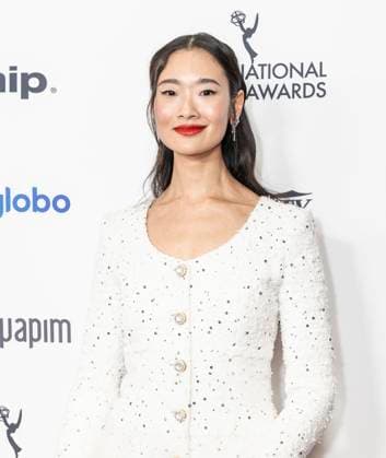 November 25, 2024, New York, New York, USA: Aokbab-Chutimon Chuengcharoensukying wearing dress by Chanel attends International Emmy Awards at Hilton Times Square Hotel in New York on November 25, 2024 New York USA - ZUMAr339 20241125_znp_r339_049 Copyright: xLevxRadinx