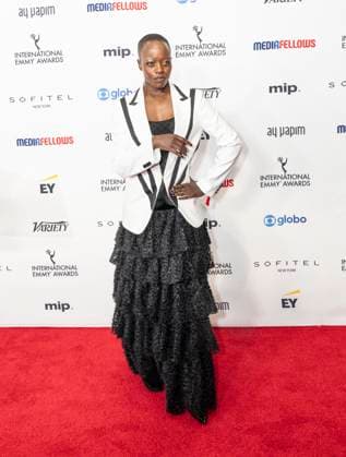 November 25, 2024, New York, New York, USA: Florence Kasumba attends International Emmy Awards at Hilton Times Square Hotel in New York on November 25, 2024 New York USA - ZUMAr339 20241125_znp_r339_054 Copyright: xLevxRadinx